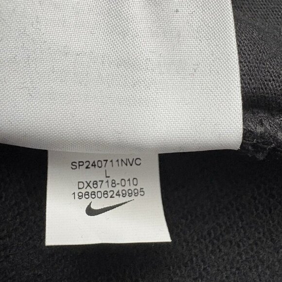 Nike Golf 1/2 Zip Club Fleece Swoosh Sleeve Sweatshirt Men’s L Black DX6718 NWT - Picture 7 of 7